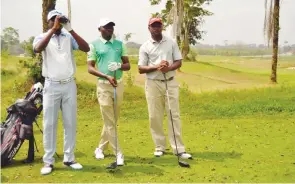  ??  ?? These top Nigerian profession­al golfers will be in action during the Otukpo golf tournament