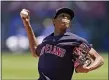  ?? CHARLIE RIEDEL — THE ASSOCIATED PRESS ?? Triston McKenzie delivers to the Royals during the first inning May 6in Kansas City, Mo.