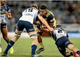  ?? GETTY IMAGES ?? The Hurricanes aren’t really sure how close they came to losing wing Julian Savea.