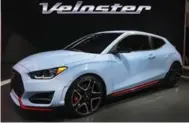  ?? SCOTT OLSON/GETTY IMAGES ?? A Hyundai official described the Veloster N as a “sexy coupe.”