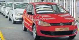  ?? REUTERS/FILE ?? If MQB comes to India, it could possibly make it feasible for UP hatchback (sold below Polo globally) to be introduced in the country