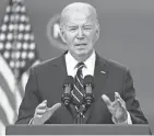  ?? ANNA MONEYMAKER/GETTY IMAGES FILE ?? President Joe Biden easily won Ohio’s presidenti­al primary but has run into an issue with the timing of the Democratic National Convention to officially make the ballot in Ohio.