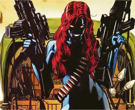  ??  ?? Throughout the years, Mystique has played the role of both hero and villain, but always on her own terms. — Photos: Marvel Comics