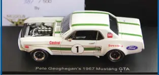  ??  ?? Answer the following question. How many times did Pete Geoghegan win the Australian
Touring Car Championsh­ips in this Mustang? To enter – email your answer to models@classicdri­ver.co.nz