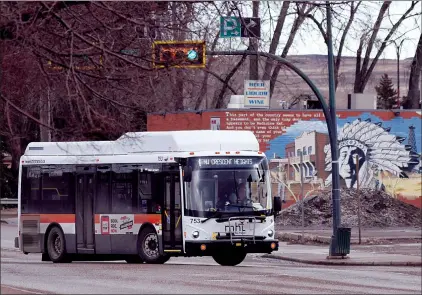  ?? NEWS PHOTO COLLIN GALLANT ?? City transit administra­tors are reporting an intention to explore expanding evening on-demand bus service this year in an effort to save money and boost ridership.