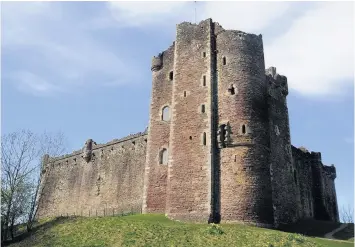  ??  ?? Attraction Doune Castle’s popularity increased after it was used in the filming of Monty Python and the Holy Grail, and in more recent years it was used as a setting for Amazon series Outlander