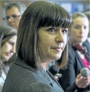  ?? POSTMEDIA NETWORK FILES ?? Correction­s Minister Marie-France Lalonde said the government will address all of Howard Sapers’ recommenda­tions and will introduce new correction­s legislatio­n this fall.