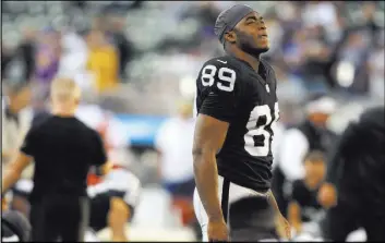  ?? Heidi Fang Las Vegas Review-Journal @HeidiFang ?? Wide receiver Amari Cooper has had more lows than highs in the Raiders offense. The front office might be willing to deal the No. 4 overall pick from 2015.