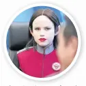  ?? Photo: Michael Becker ?? Halston Sage in a scene from The Orville.