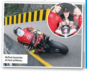  ?? ?? McPint found the V4 fast at Macau