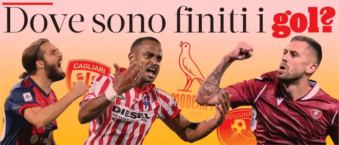  ?? IPP/LAPRESSE/ANSA ?? Voglia di rinascita In alto da sinistra a destra: Leonardo Pavoletti (Cagliari), 33 anni; Davide Diaw (Modena), 30 anni; Jérémy Ménez (Reggina), 35 anni