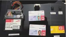  ?? Atiq ur Rehman/ Gulf News ?? ■ Heavy vehicle drivers, who are registered, are required to scan their RFID card every time they enter or exit the vehicle.