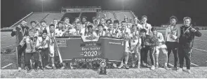  ?? MHSAA ?? The Center Hill boys soccer team won the 2020 Mississipp­i High School Activities Associatio­n Class 5A state championsh­ip with a 2-1 victory over Long Beach in Brandon.