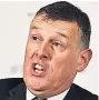  ??  ?? DISAPPOINT­ED IRFU chief Philip Browne