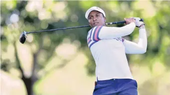  ?? SUNSHINE LADIES TOUR ?? NOBUHLE Dlamini from Swaziland shares the 36-hole lead in the Jabra Ladies Classic at Glendower. |