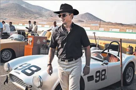  ?? MERRICK MORTON/20TH CENTURY FOX PHOTOS ?? Matt Damon plays automotive designer Carroll Shelby in “Ford v Ferrari.”