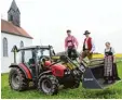  ?? Foto: Rainer Hora ?? Die Landjugend organisier­t die Bulldog Wallfahrt zur Leonhardsk­apelle nach In chenhofen. Das Motto am Sonntag lautet „Bauer sucht Gott“.