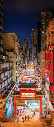  ?? Photo: iStock ?? EYES ON FUTURE: The crowded stalls of Temple Street Night Market.