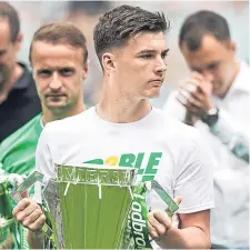  ??  ?? Celtic left-back Kieran Tierney has a broken jaw.