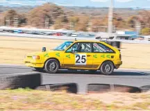  ??  ?? ON TRACK: Toowoomba RSL racing team’s vehicle, The Flying Pineapple in action at Motor Events Racing track.