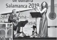  ??  ?? El dúo español Cavatina tuvo a su cargo la inauguraci­ón del festival.