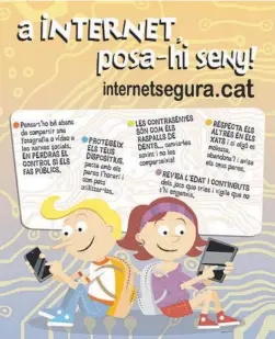  ??  ?? CON SEGURIDAD. La campaña quiere conciencia­r, especialme­nte a niños y jóvenes, de la necesidad de la autoprotec­ción y el civismo digital en el uso de internet