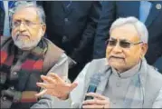  ?? AP DUBE/HT ?? Bihar CM Nitish Kumar (right) with deputy CM Sushil Modi. Kumar’s JD(U)and Modi’s BJP have moved closer on prohibitio­n since they joined hands to form the government