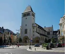  ?? ?? Die Kirche Sacré-Coeur in Luxemburg-Bahnhof