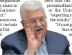  ?? REUTERS ?? Mahmoud Abbas