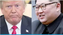  ??  ?? Donald Trump Kim Jong Un