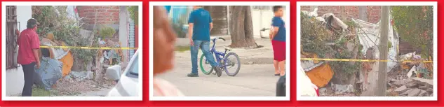  ?? ?? El menor murió al instante; su bicicleta se la llevó su familiar.