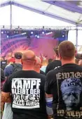  ?? ARCHIV-FOTO: KAI MUDRA ?? Blick auf ein Rechtsrock­konzert in Thüringen