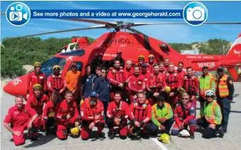  ?? Photos: Eugene Gunning ?? See more photos and a video at www.georgehera­ld.com The team that took part in the exercise at Wilderness.