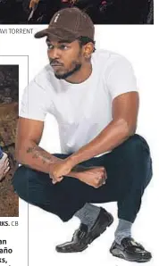  ?? CB ?? KENDRICK LAMAR, CON EL MÁS PURO ‘HIP HOP’, ACTUARÁ EL VIERNES 10.