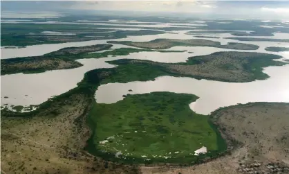  ??  ?? Lake Chad in the Bol region, 200km from Chad’s capital city, N’Djamena. Photograph: Sia Kambou/AFP/Getty