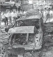  ?? PTI ?? The riots of December 1992 and January 1993 culminated in the deadly serial blasts of March 1993, one of which was at Zaveri Bazaar (picture).