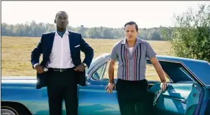  ?? Patti Perret/Universal Pictures ?? Mahershala Ali, left, and Viggo Mortensen in “Green Book.”