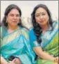  ??  ?? Manju Singh with Mridula Pradhan