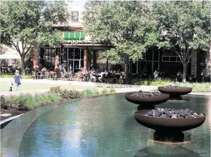  ?? R. Clayton McKee / For the Chronicle ?? The patio at Ruggles Green at CityCentre attracts outdoor diners during the comfortabl­e fall weather. CityCentre has added a variety of tenants to the mix of retail, restaurant and entertainm­ent options.