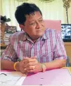  ??  ?? Tsunami survivor: Principal Prasit Sathapornj­aturawit was at Bang Sak School when the tsunami destroyed it on Boxing Day, 10 years ago.