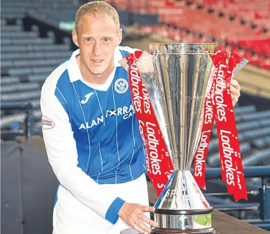  ?? Picture: SNS Group. ?? St Johnstone’s Steven Anderson was at HampdenPar­k yesterday for the club captains’ event to launch the new Ladbrokes Premiershi­p season which kicks off on Saturday.