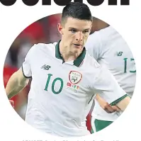  ??  ?? ABUSED Declan Rice playing for Republic