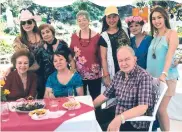  ??  ?? MEAL.
Preparing for a feast (seated, from left) Rosebud Sala, Mila Frias, Jaime Picornell. Standing are Cheereekee Garcia, CVU, Terry Manguerra, Elena Sy-Chua, the celebrant and Berdynne Garcia.