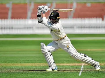  ?? MARTY MELVILLE/PHOTOSPORT ?? Devon Conway hit an unbeaten 203 to put Wellington firmly in charge against Otago in their Plunket Shield match.