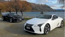  ??  ?? Two versions of the LC500 are available – a 5.0-litre V8, and a high-performanc­e hybrid.