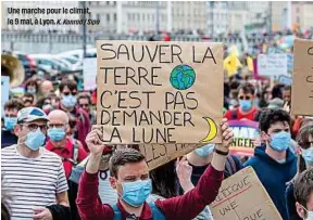  ?? K. Konrad / Sipa ?? Une marche pour le climat, le 9 mai, à Lyon.