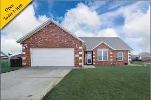  ??  ?? Come to the open house today from 1:00 PM-3:00 PM or to schedule a private showing contact Heather Campbell at 479-366-3026 or Heather@yourNWAhom­e.com. You can also go to www.WeichertGr­iffin.com for more informatio­n.