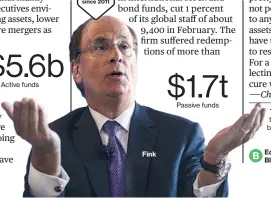  ??  ?? Fink Fund flows since 2011