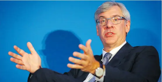  ?? AL CHAREST ?? RBC CEO Dave McKay says Canadian government­s could earn another $195 billion in revenues between now and 2030 if the country invests in infrastruc­ture.