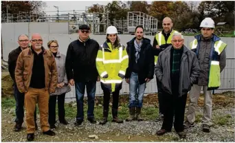  ??  ?? Une réunion de chantier comme tous les 15 jours le mardi.